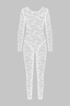 FlashbackCatsuit manches longues dos ouvert