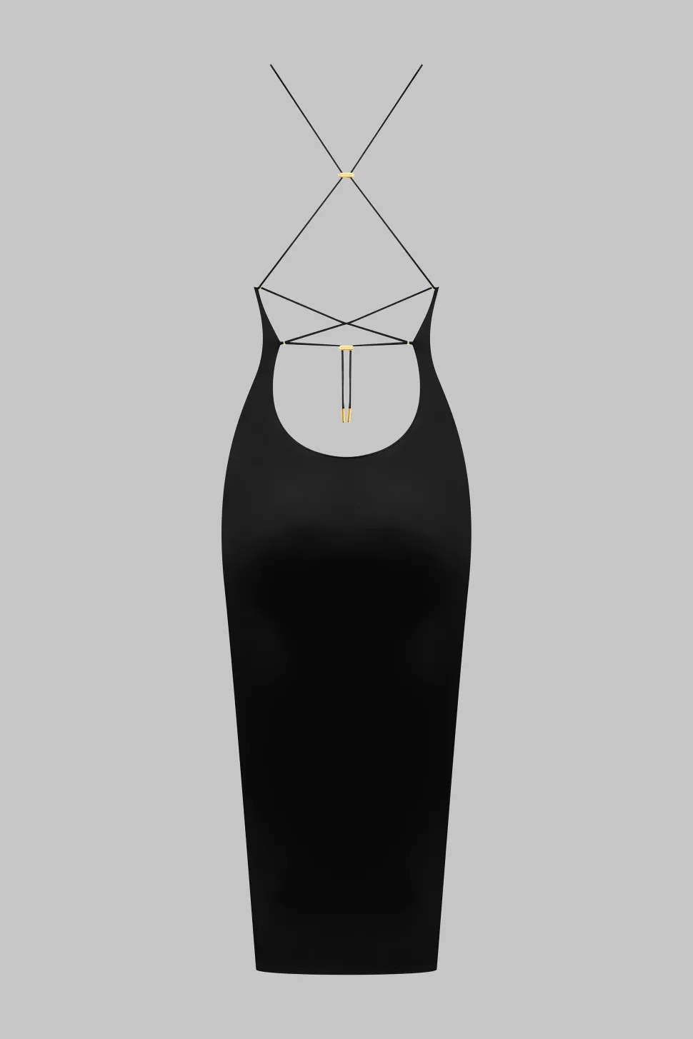 French KissRobe midi dos ouvert