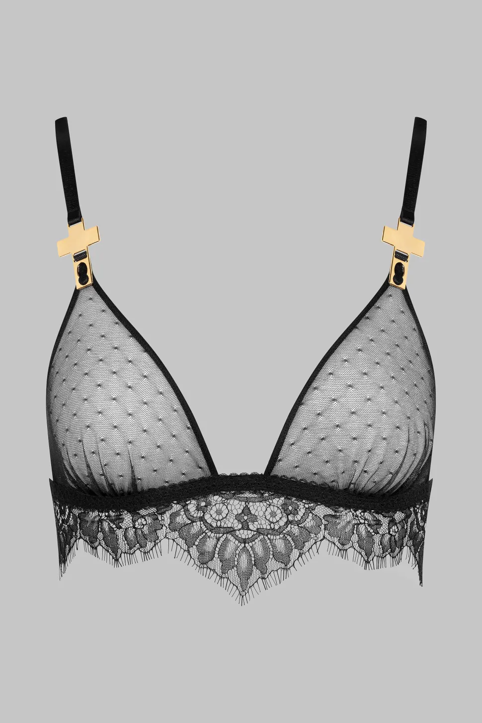 Inspiration DivineSoutien-gorge triangle avec bretelles croix