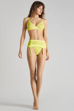 LegwearBas coupés roulés couture fluo 20D