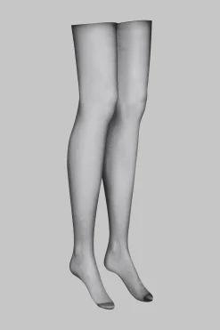 LegwearBas coupés roulés coutures Croix 20D