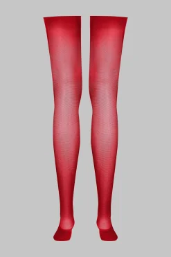 LEGWEARBas Coupés Roulés 40D - Rouge