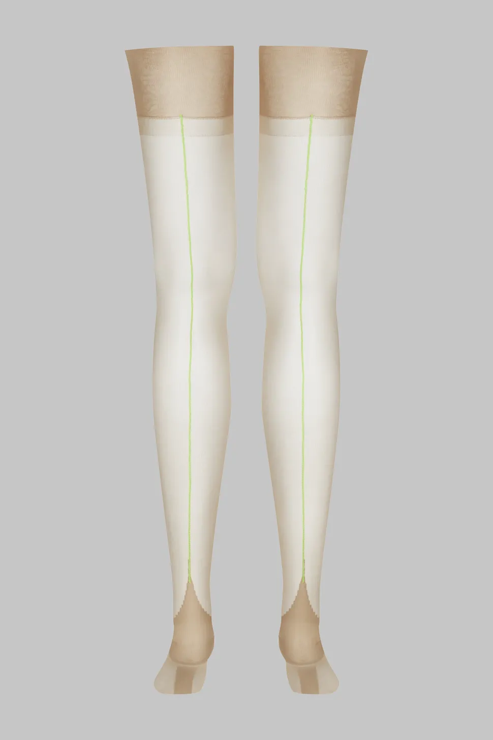 LegwearBas nylon authentique couture fluo 15D