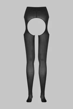 LEGWEARCollant Ouvert Porte-jarretelles 70D - Noir - Scandale x Maison Close