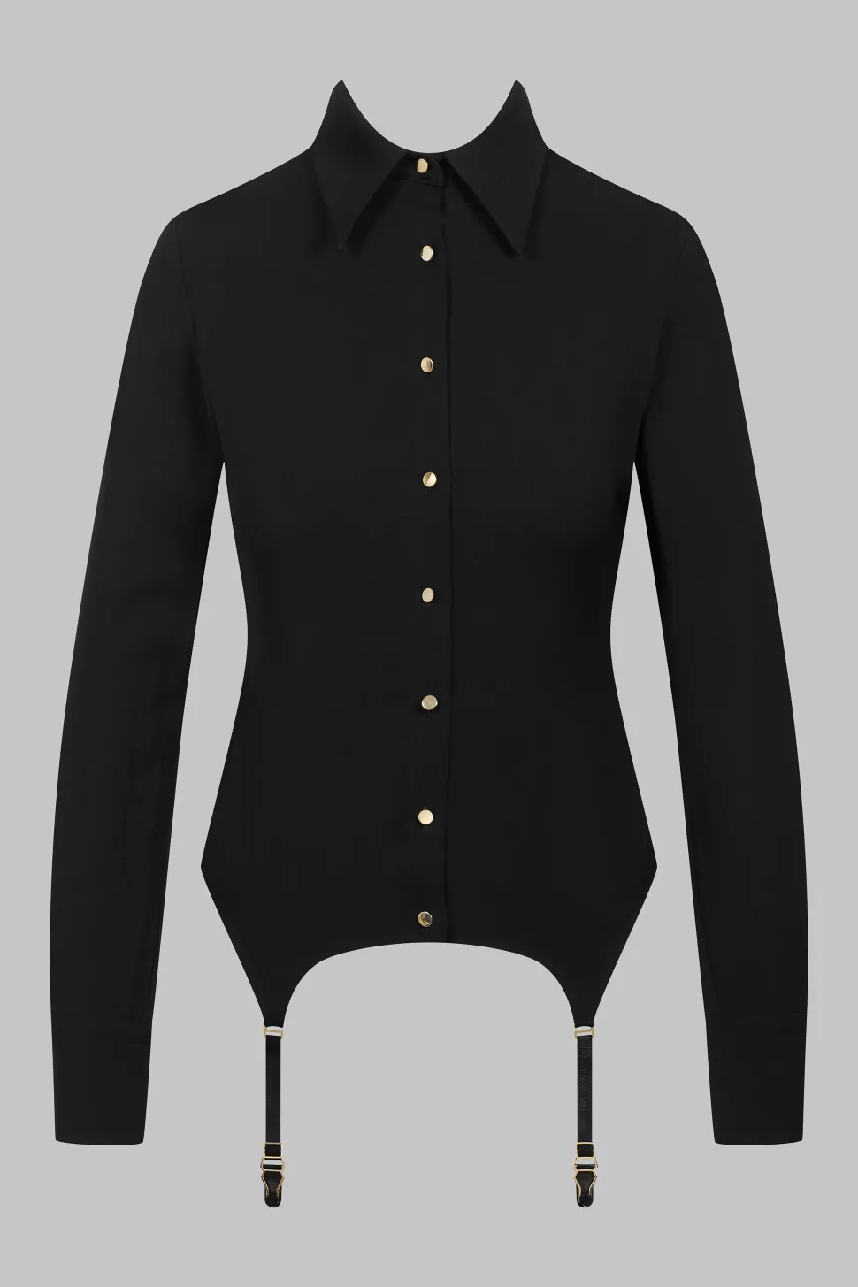 Le Vestiaire032 Chemise porte-jarretelles dos dentelle