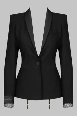 Le Vestiaire001 Veste smoking porte-jarretelles