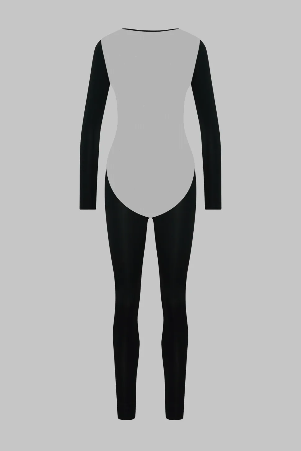 Pure TentationCatsuit manches longues dos transparent