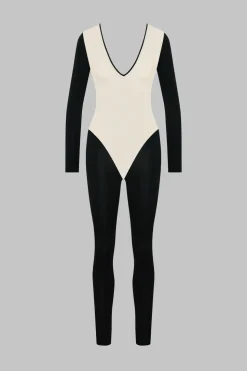 Pure TentationCatsuit manches longues dos transparent