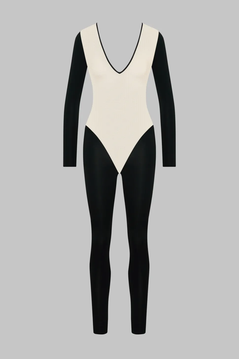 Pure TentationCatsuit manches longues dos transparent
